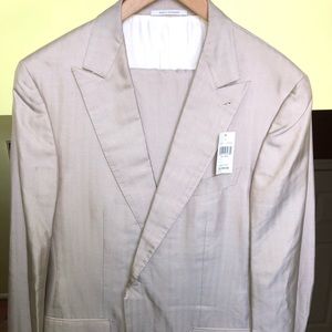 ERMENEGILDO ZEGNA CREAM SUMMER SUIT